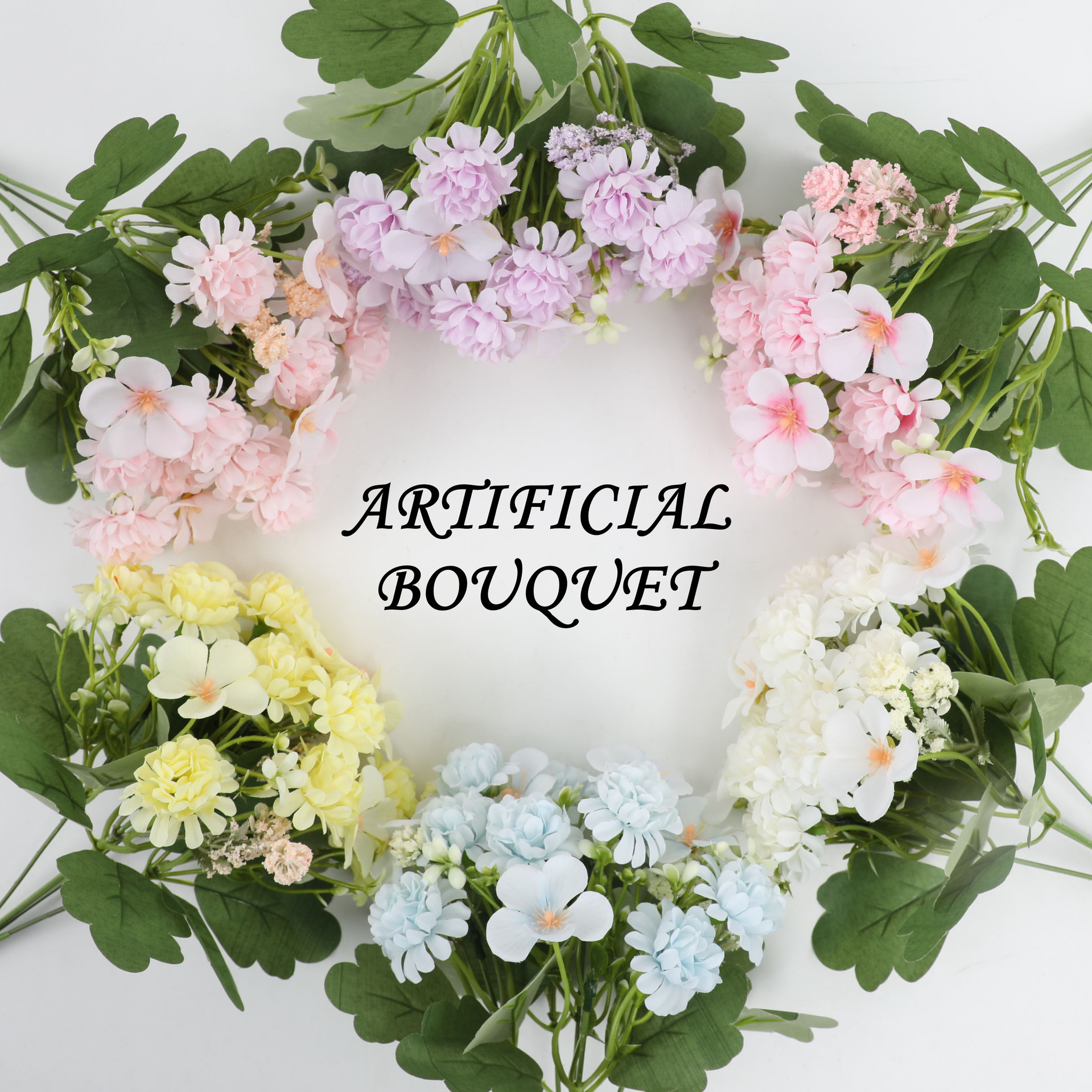 跨境热销仿真花绣球花小兰花家居装饰摆件节日气氛布置假花批发详情图3