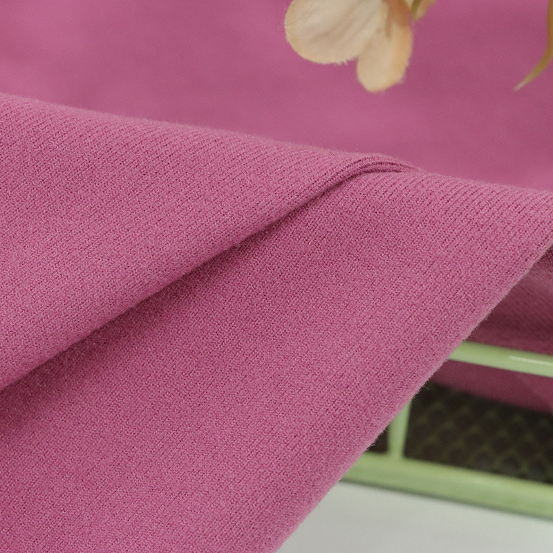 Keqiao manufacturers supply ribbed textured elastic autumn and winter warm fabric, knitted fleece base layer fabric and warm clothing Specification image