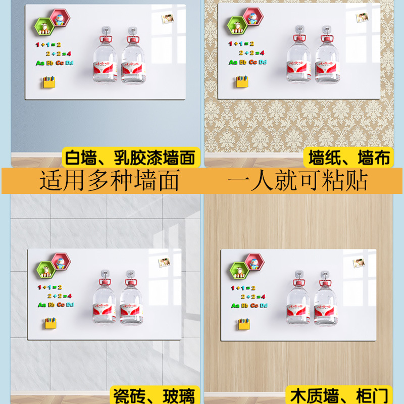 Removable, wall-resistant, single-sided aluminum frame whiteboard for meeting rooms Specification image