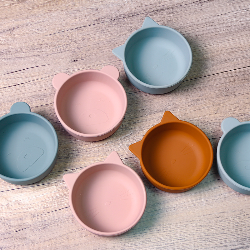 跨境新款儿童餐具硅胶碗宝宝婴儿辅食碗零食碗母婴用品工厂批发详情图1