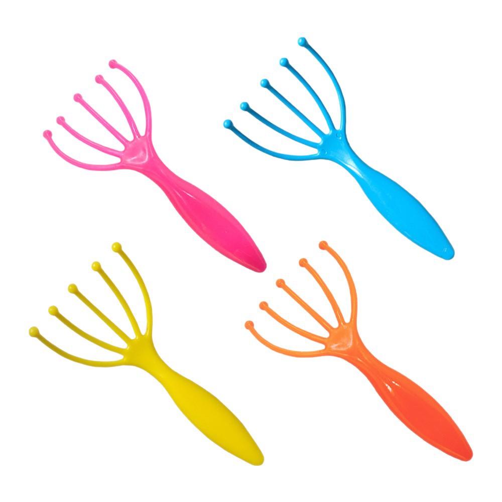 Factory direct sales of five-claw head massager, manual plastic scalp massage claw head grasping magic tool, stress-relieving and relaxation wholesale Item Picture
