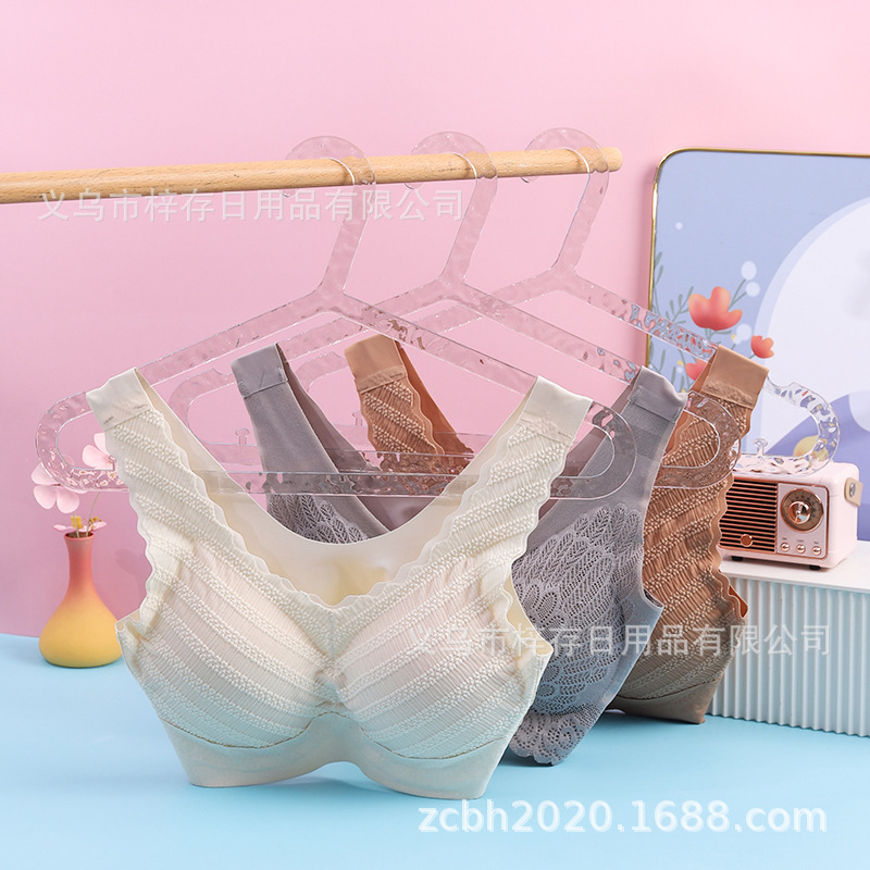 无痕衣架透明学生衣服晾晒架带挂钩衣服撑子多功能衣挂服装店批发产品图