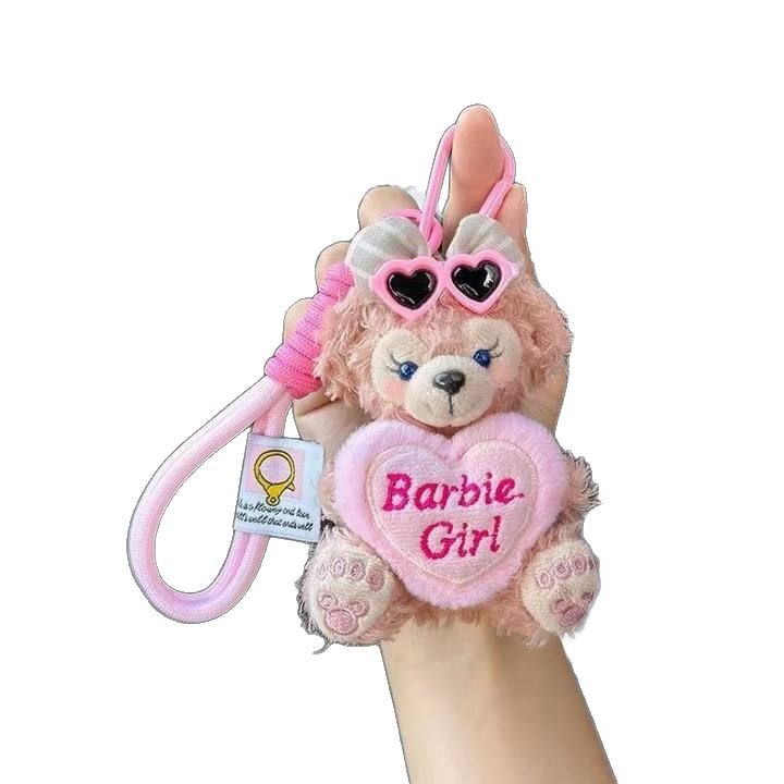 Shirley Rose bag pendant, Daphne Bear car keychain, doll, plush doll, birthday gift for men and women Item Picture