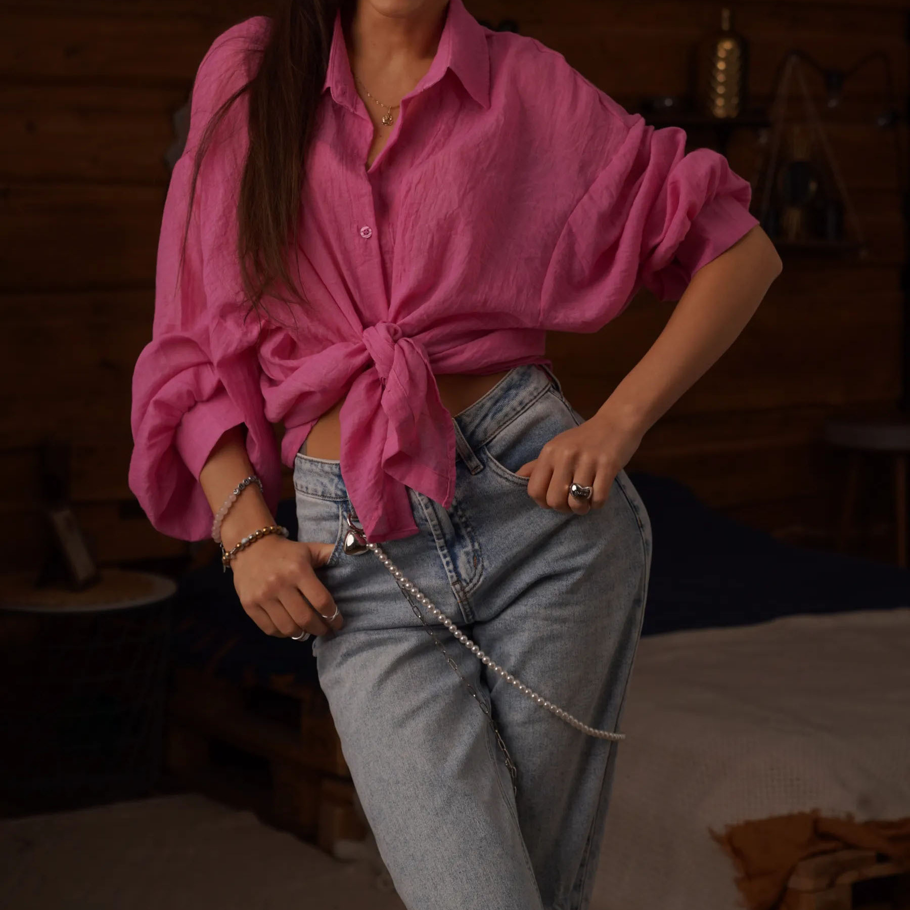 This year, Amazon temu's new cross-border shirts, casual and fashionable solid-color women's clothing, are selling well in Europe and America Application Scenario