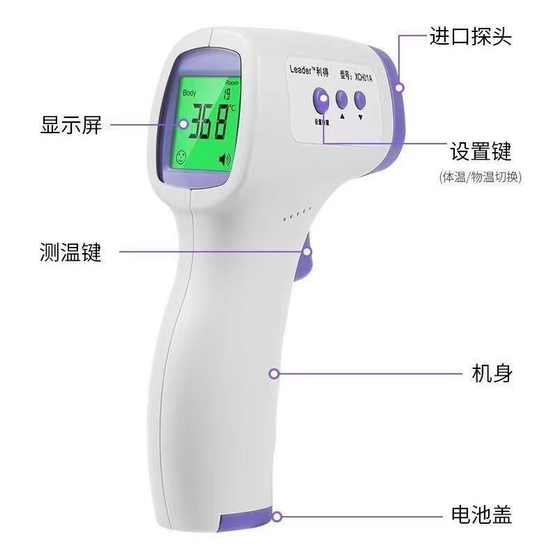 Wholesale of HG01 forehead thermometers, household grade temperature measurement infrared thermometers for foreign trade Specification image