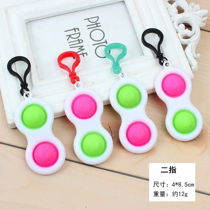 Finger Bubble Fun Stress Relief Keychain, Rat Extermination Pioneer Keychain Pendant, Finger Fun toy Specification image