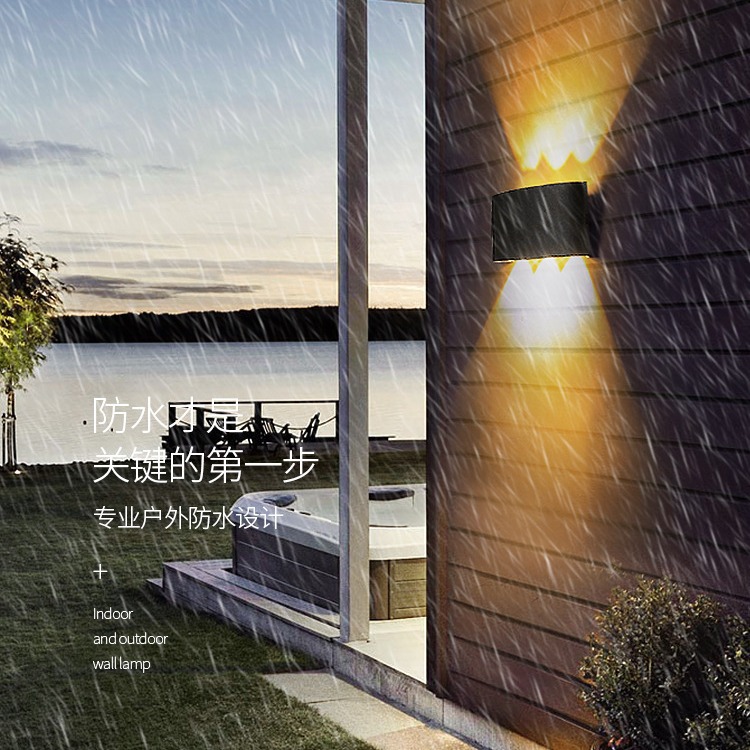 Source factory cross-border wholesale outdoor waterproof led lamps, simple bedroom bedside lamps, indoor wall lamps, wall lamps Specification image