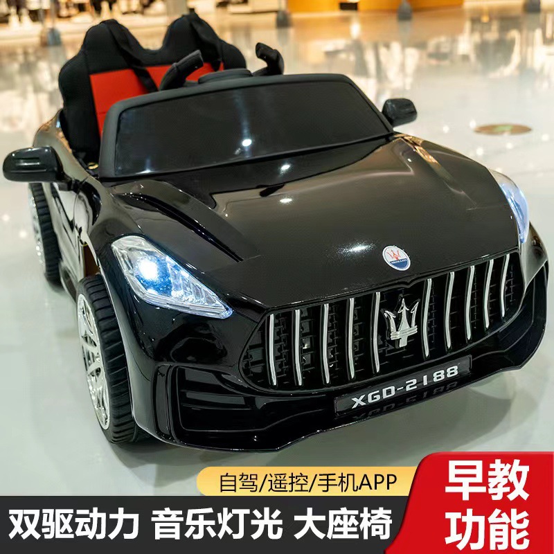 儿童电动车可坐人男女小孩摇摆车充电遥控四轮车宝宝童车汽车细节图