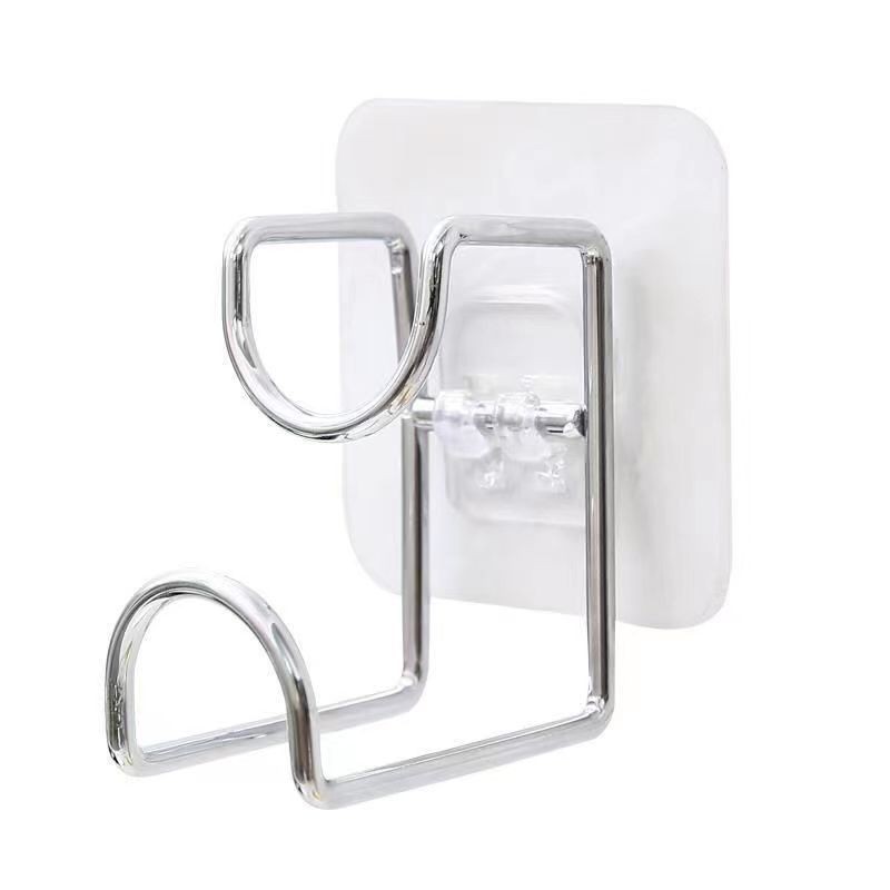 Accessories factory's seamless hook, no-drilling adhesive hook, bathroom and kitchen mother-and-child buckle, strong adhesive, multi-functional transparent hook Item Picture