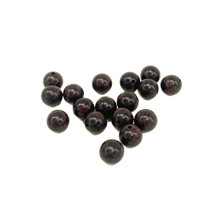 Live-streaming bestsellers: Black and red dual-color natural incense beads and loose beads for DIY traditional Chinese medicine cultural play bracelets, wholesale of incense beads in multiple specifications Application Scenario