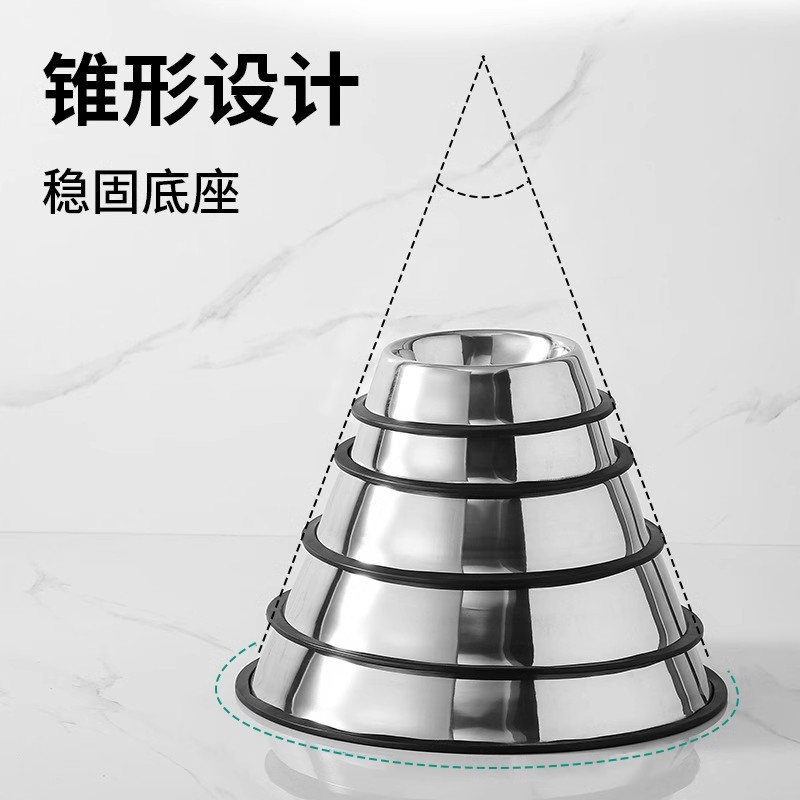 Cross-border floor-absorbing stainless steel dog bowl, pet food bowl, double-layer pet bowl, anti-slip wholesale, thickened stainless steel pet anti-slip bowl Application Scenario