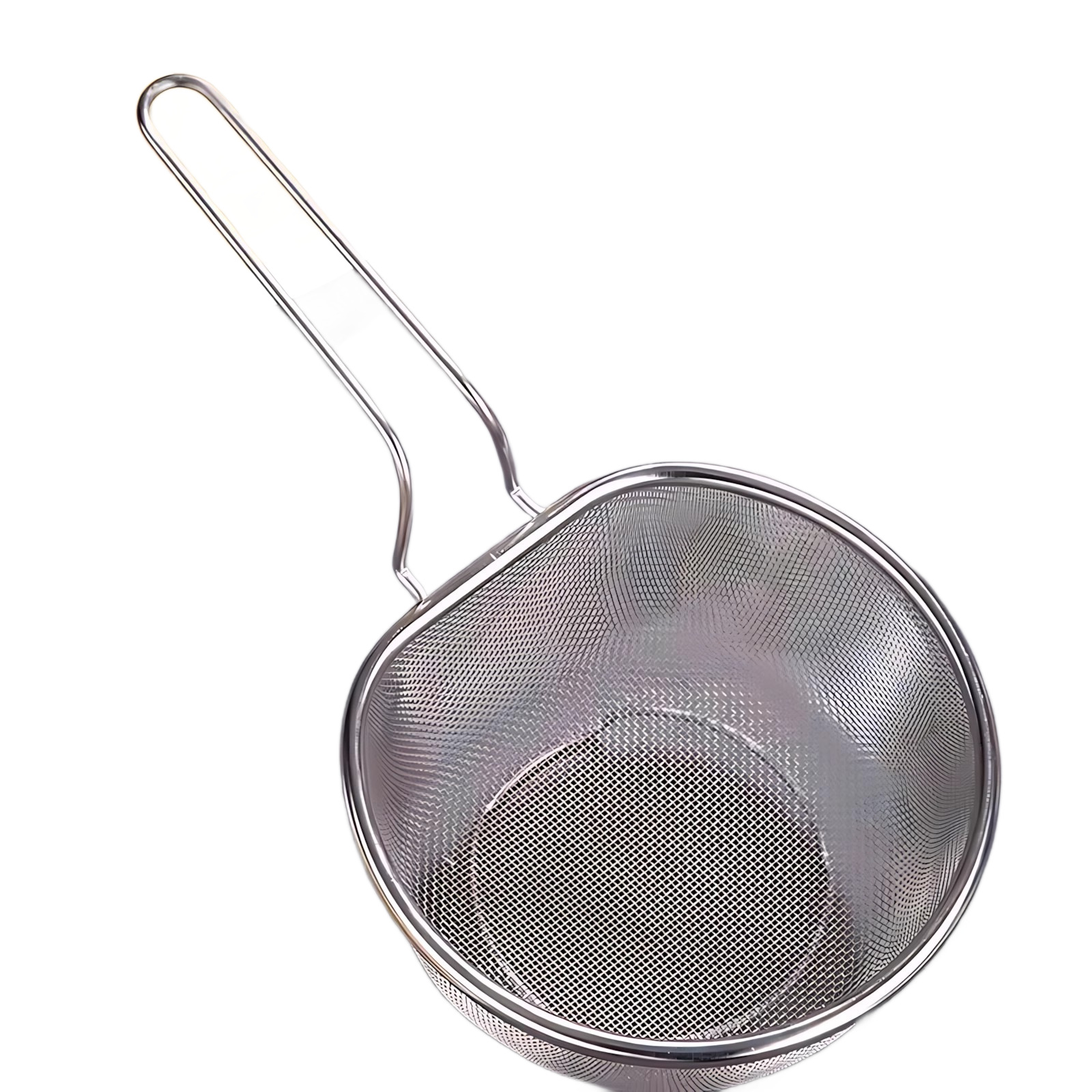 غربلة الفلتر في مطبخ معكرونة مقلية مع مقلاة من الفولاذ غير القابل للصدأ Item Picture