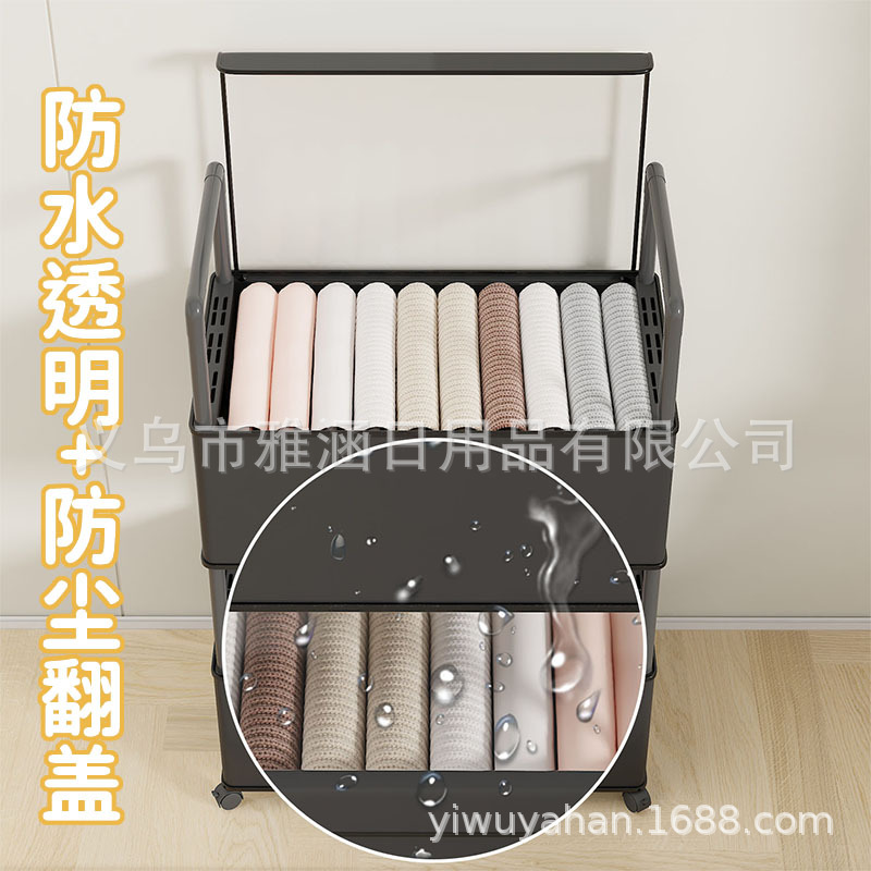 收纳箱/床底收纳箱/收纳箱布艺/衣柜整理箱/餐具细节图