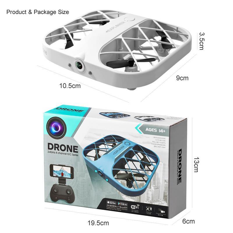 Cross-border mini bestseller Mini Quadcopter drone 8K grid pocket aircraft remote control plane details Picture