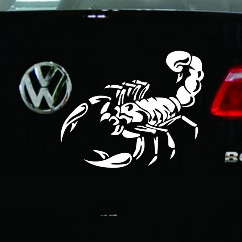 Car scorpion decals, scorpion engine hood spare tire stickers, 3D car stickers, scorpion car stickers Application Scenario