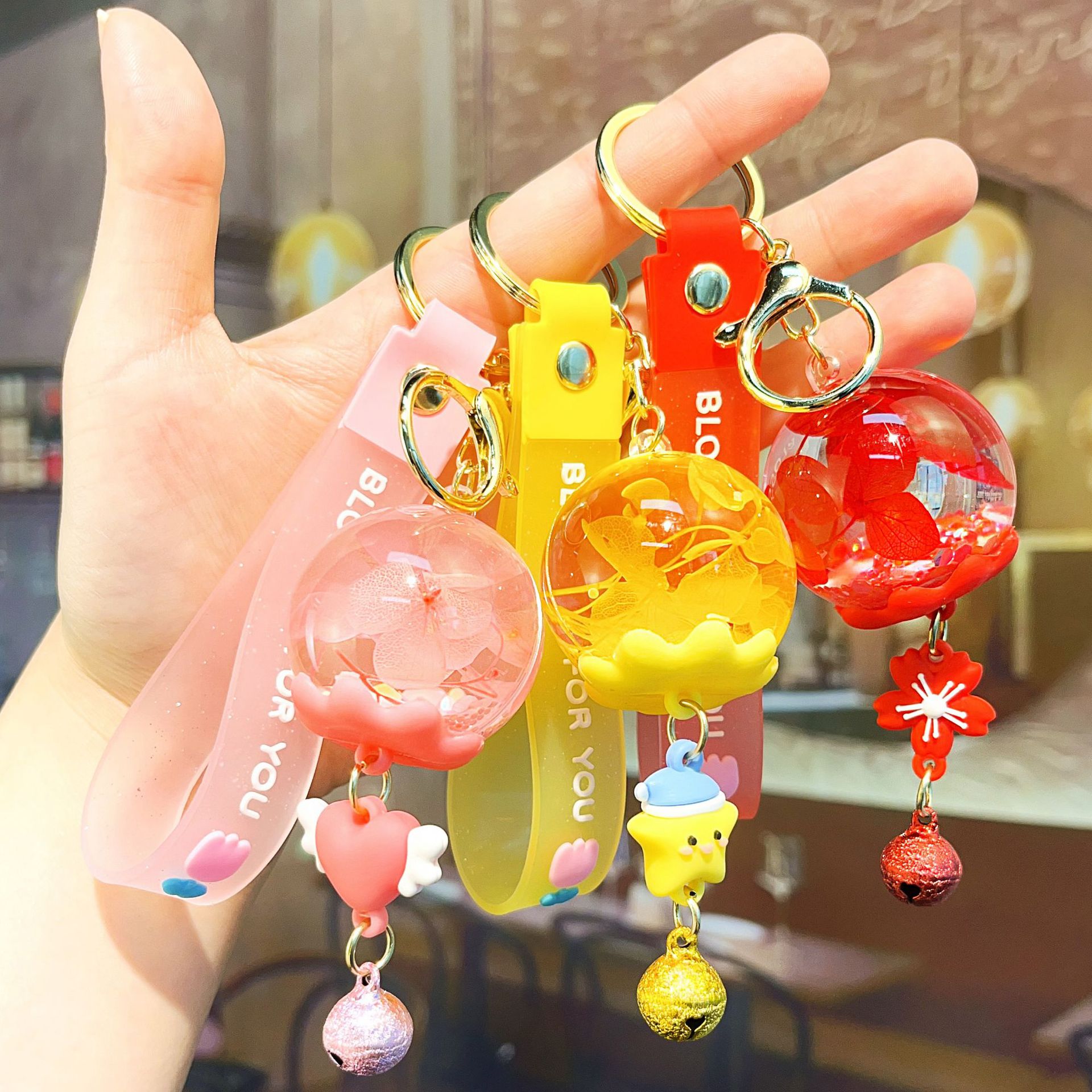 风铃/风铃果壳/果壳/玻璃风铃/果壳疗愈细节图