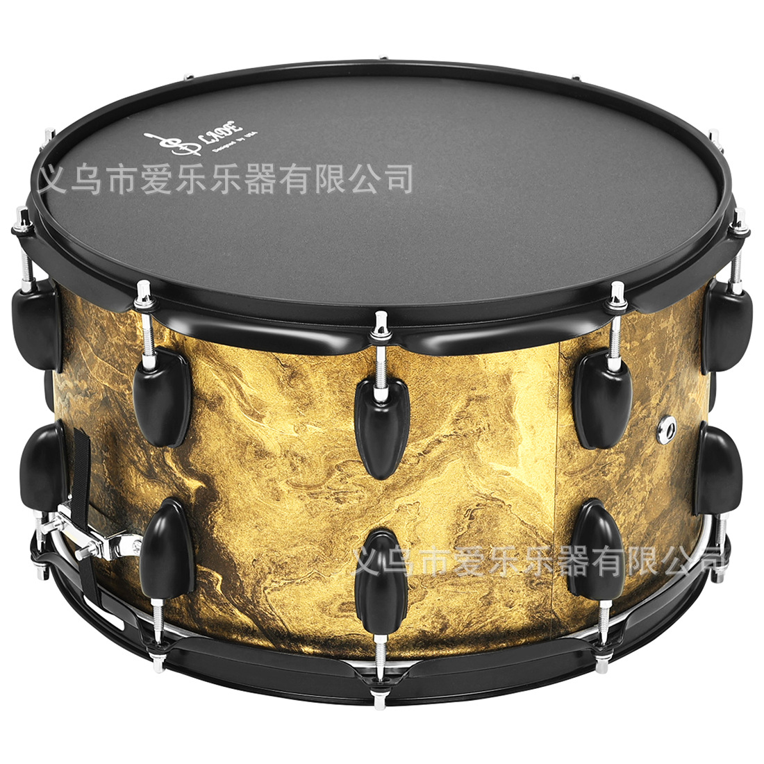 14* 8-inch small snare drum metal frosted drum skin snare drum set, poplar small snare drum shoulder strap performance marching drum details Picture