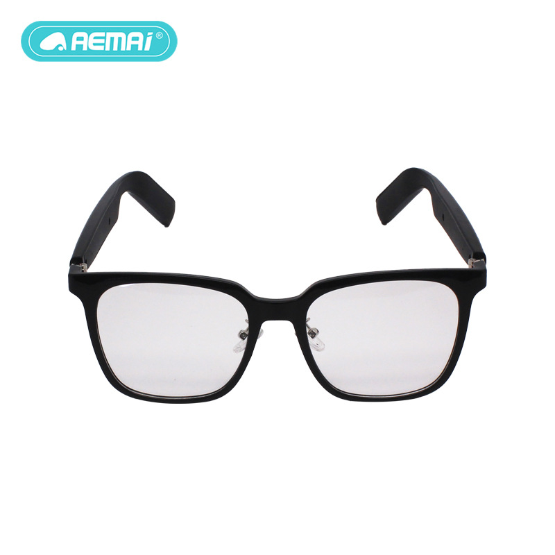 aemai's new cross-border smart glasses, Bluetooth glasses, color-changing, UV-resistant, for listening to music and making calls, with transparent and changeable lenses Item Picture