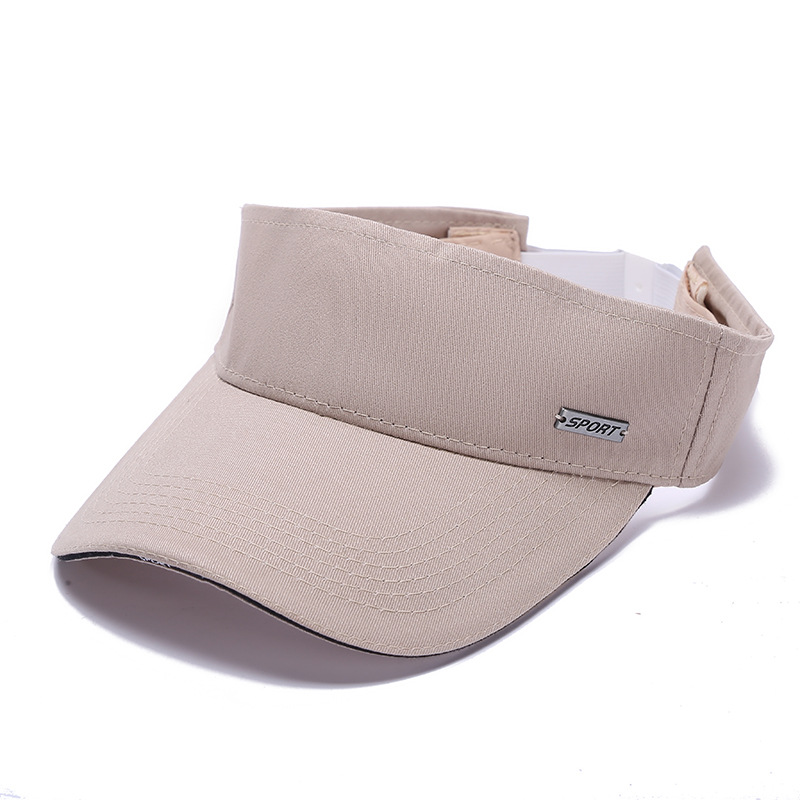 New fashionable outdoor SPORT breathable curved brim open-top cap, summer versatile embroidered no-top sunshade baseball cap details Picture