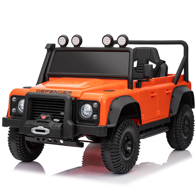 新款许可路虎卫士儿童电动车四轮带遥控汽车可坐小孩可摇摆玩具车