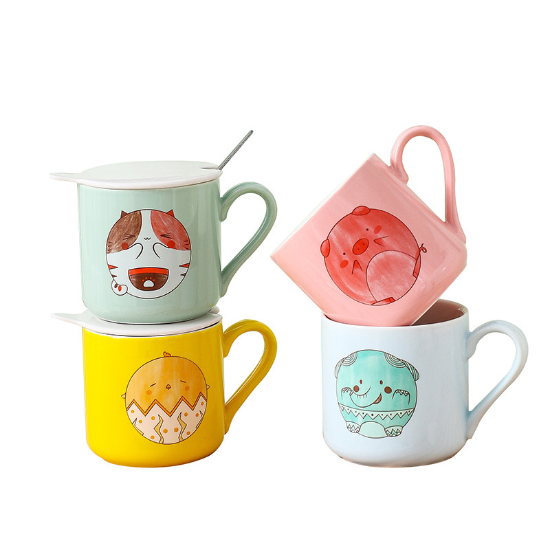 杯子/陶瓷杯/陶瓷/保温杯/热转印陶瓷杯8OZ白底实物图