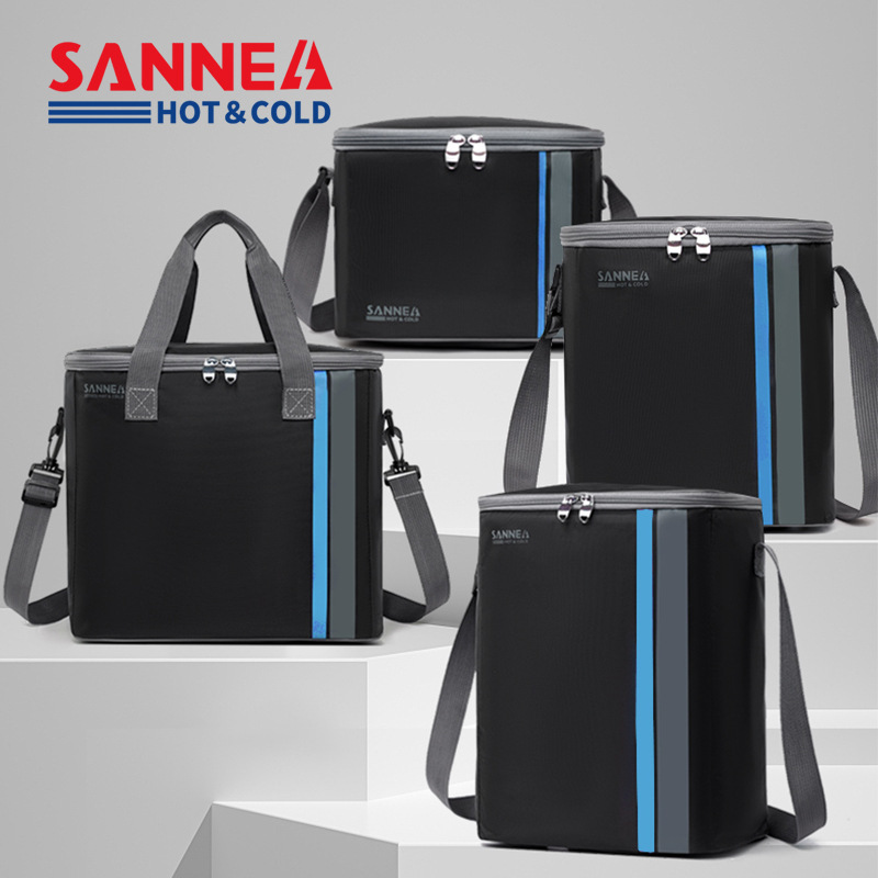 New insulated bags, hand-held lunch box bags, cross-border thickened insulated bento bags, cold preservation ice packs, waterproof outdoor picnic bags Specification image