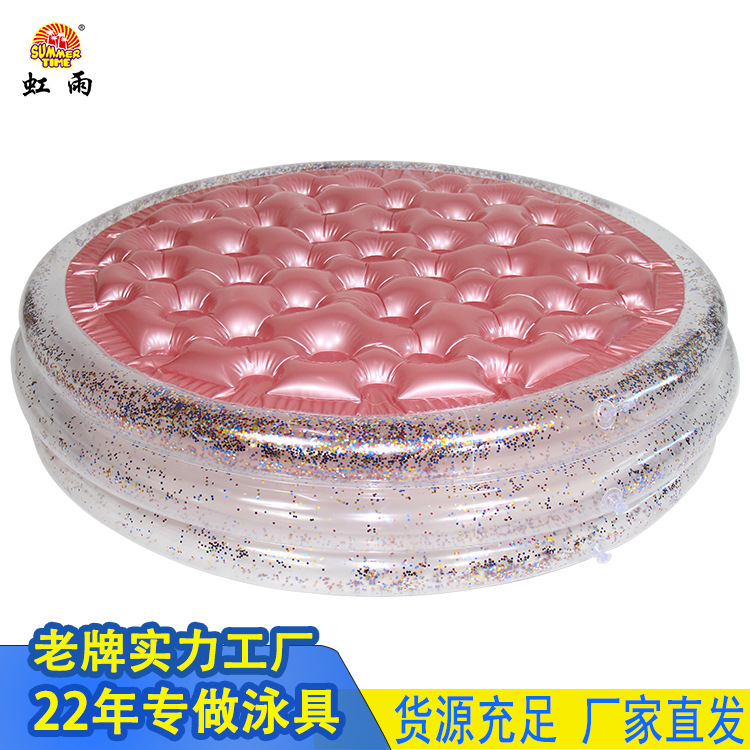 Hongyu thickened children's sequined inflatable water pool, circular ocean ball pool, household baby bath basin Application Scenario