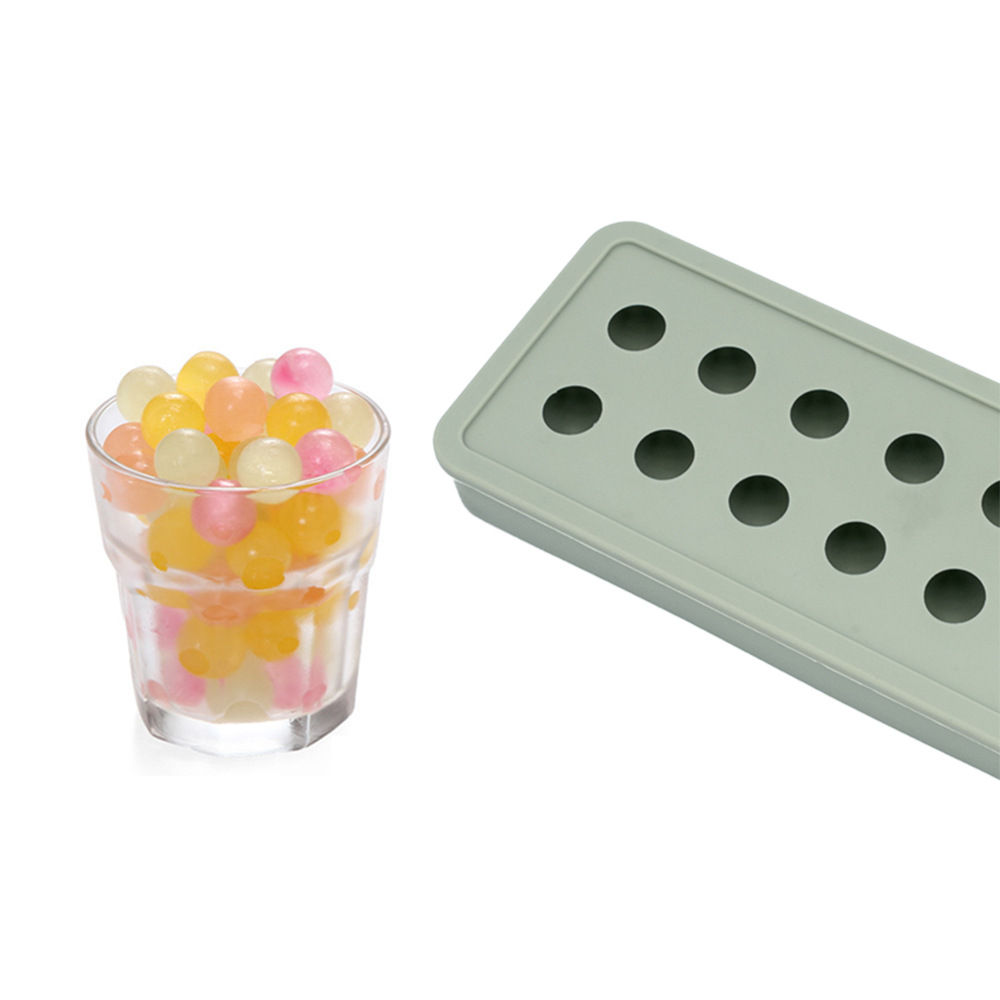 20 small round ball ice molds, silicone square ice cube molds, popular household ice-making molds details Picture