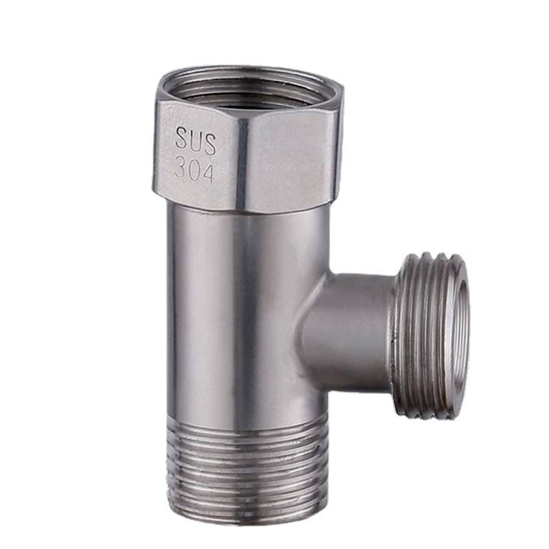304 stainless steel three-way household 4-inch DN15 splitter, one-way two-way union, internal and external threaded water pipe joint Application Scenario