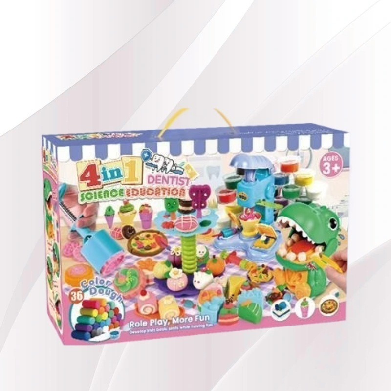 Educational children's plasticine, colored clay, light clay, baby toys, 6-color, 8-color, 12-color, 24-color clay storage buckets Application Scenario