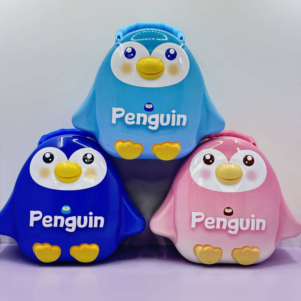 2025 New Penguin Password Piggy Bank Birthday Gift, children's tinplate shockproof and durable creative piggy bank
