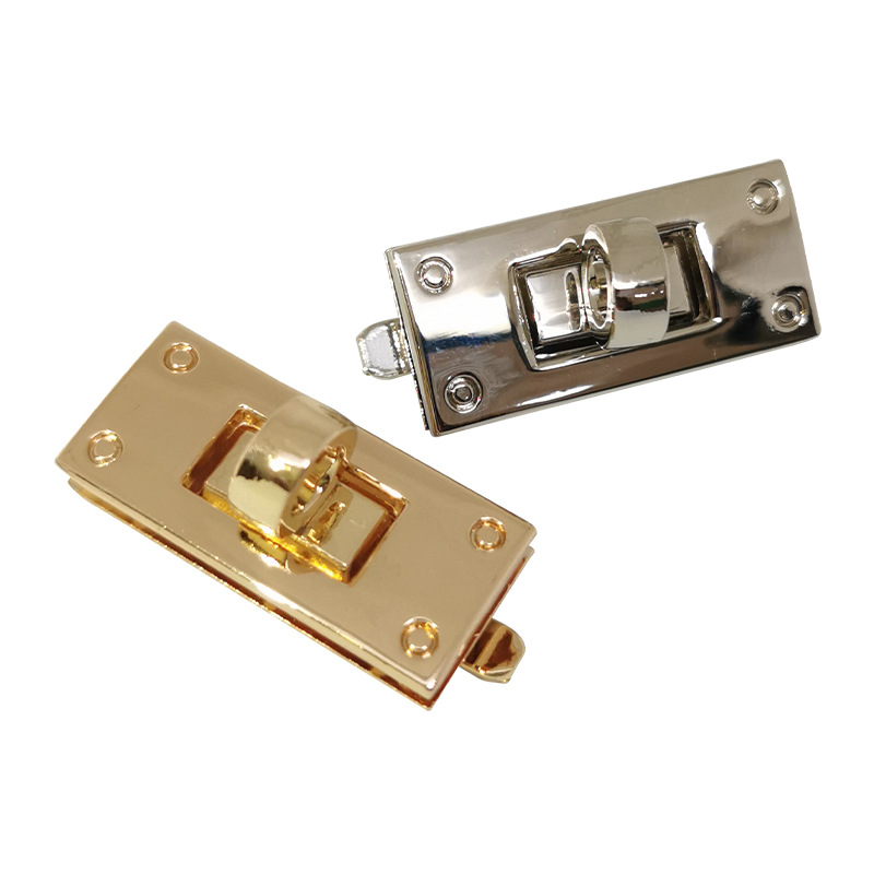 Wholesale hardware locks, hangers, bag locks, bag buckles, bag accessories, bag and handbag buckles, alloy twist locks Item Picture
