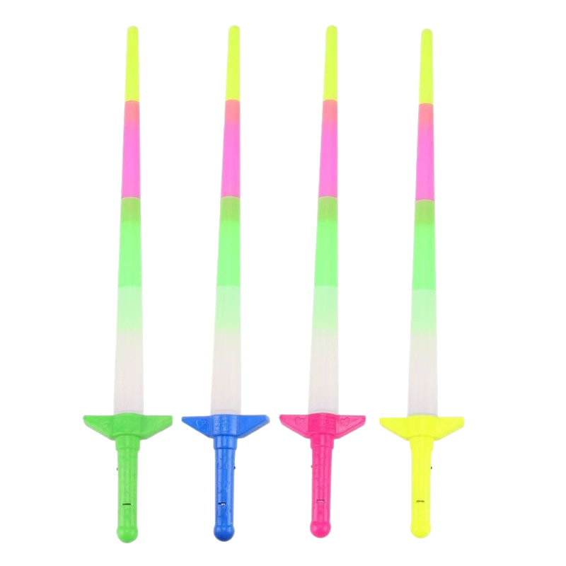 Large luminous sticks, fluorescent sticks, four-section telescopic sticks, concert cheering event props, children's luminous toys wholesale Item Picture