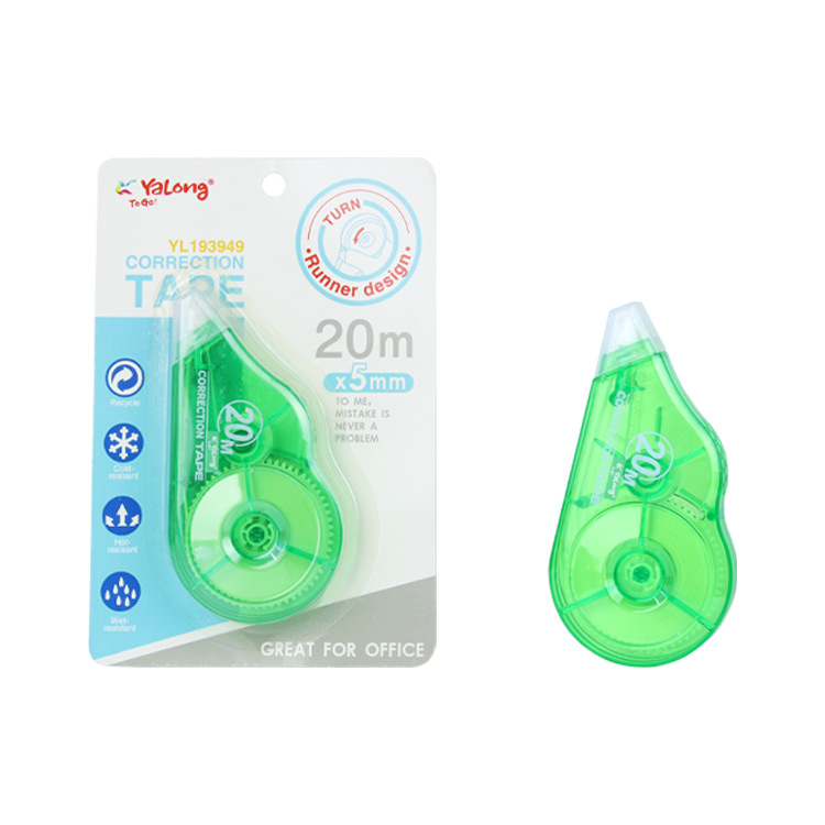 Yalong Cross-border Stationery white correction tape for correcting errors and minor mistakes, student correction pen