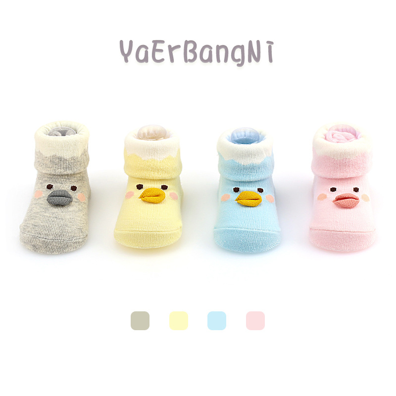 Baby socks, Spring and autumn Class a, newborn baby socks for 0-6 months, anti-slip floor socks with glue, cotton for learning to walk
