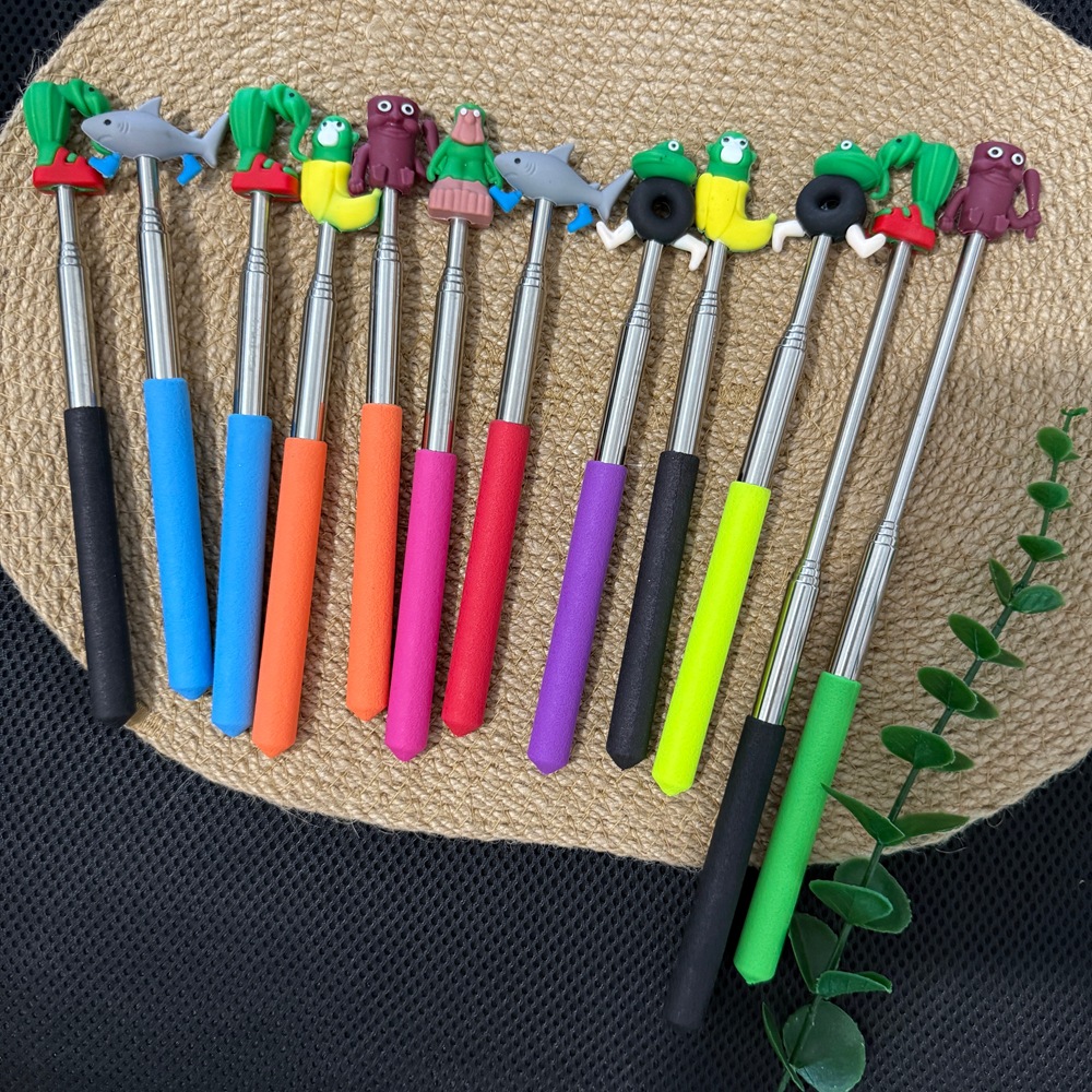 新款指读棒卡通伸缩学生阅读点读棒教学用品手指棒创意可爱三海经