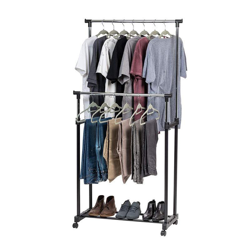 衣架/衣架撑子/塑料衣架/童装衣架摆摊木质的/木质衣架白底实物图