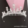 Alloy rhinestone crowns, gold and silver wedding headwear, Korean-style wedding accessories for brides, available for purchase on Amazon and AliExpress Specification image