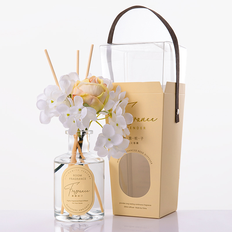 栀子花香薰精油家用伴手礼室内持久无火香薰便携卧室香氛卫生间白底实物图