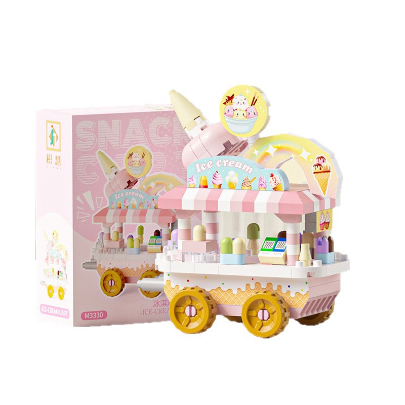 积木/小积木/布鲁可/积木桌/实木益智儿童白底实物图