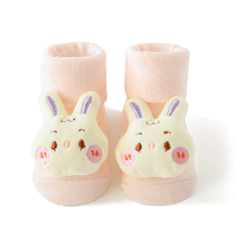 Baby socks, spring thin type a baby socks, glue anti-slip floor socks, cartoon dolls, newborn socks for 0-9 months Item Picture