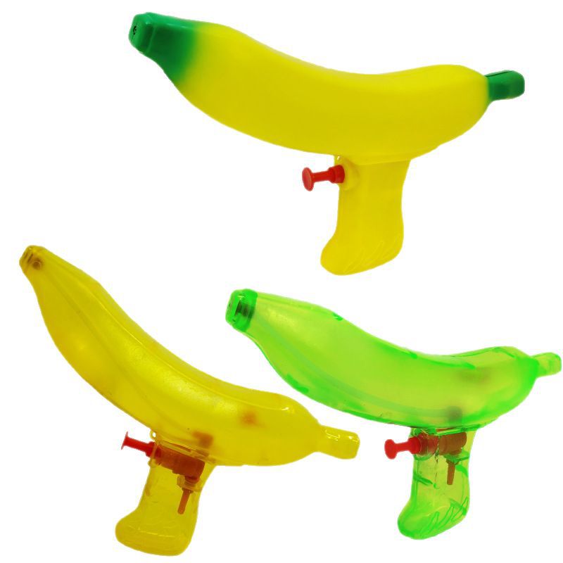 Cross-border funny banana water gun press water gun, summer water play and water fight toys and small gifts wholesale Item Picture