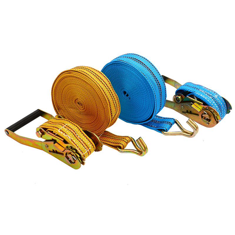 Factory wholesale ratchet hook type binding and tensioning devices, truck cargo tensioning devices, logistics flow car binding straps, and vehicle sealing Item Picture