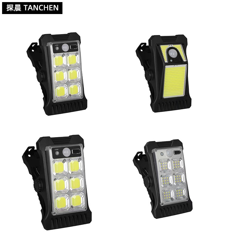 New solar clip lights, home garden and courtyard lights, sensor lights, emergency lighting, corridor lights, waterproof and ultra-bright