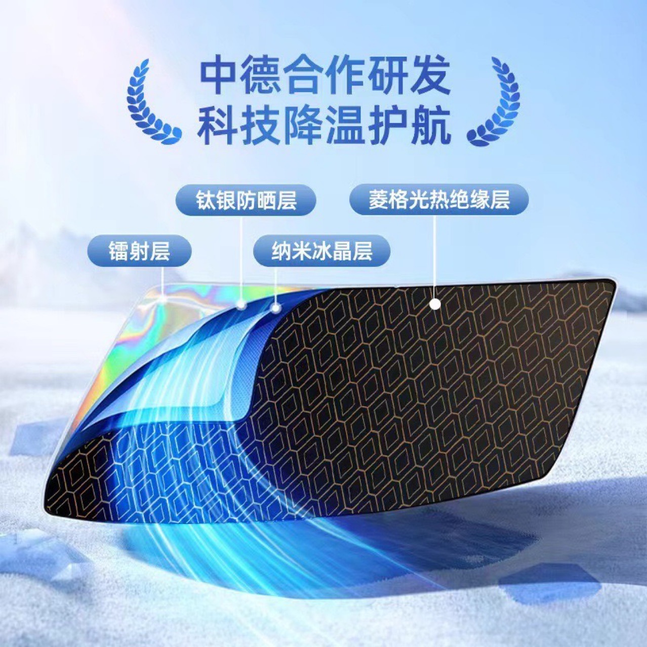 汽车遮阳挡夏季遮阳隔热前挡产品图