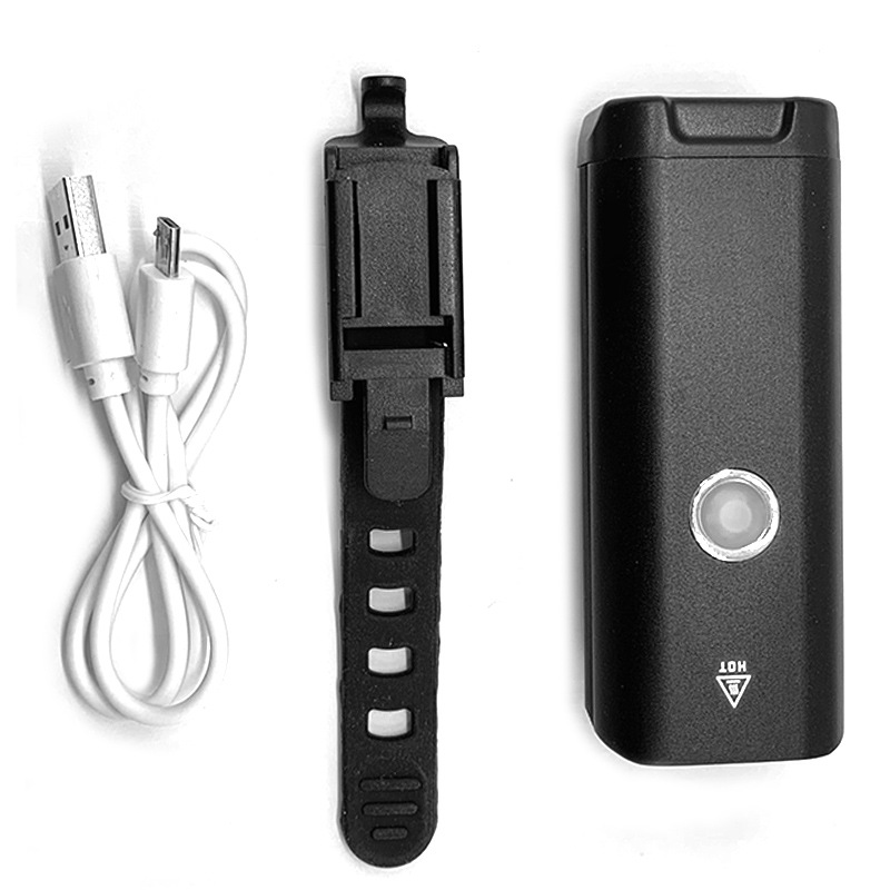 Cross-border cycling equipment accessories, bicycle headlights, aluminum alloy bicycle headlights, USB charging helmets, warning lighting lamps details Picture