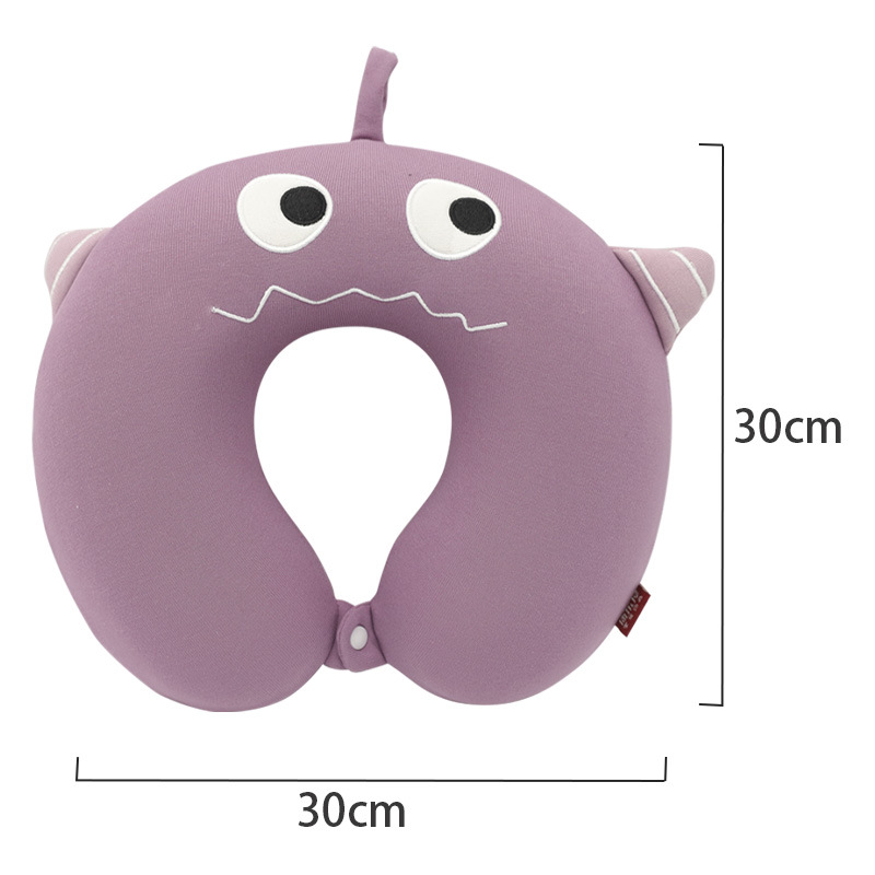Order memory foam Monster U-shaped pillow, Kanglewu Cartoon cute animal neck pillow, car neck order Specification image