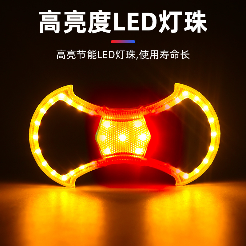 Bicycle turn signal, USB charging, bicycle taillight, LED wireless remote control, turn signal, warning light, cycling equipment details Picture