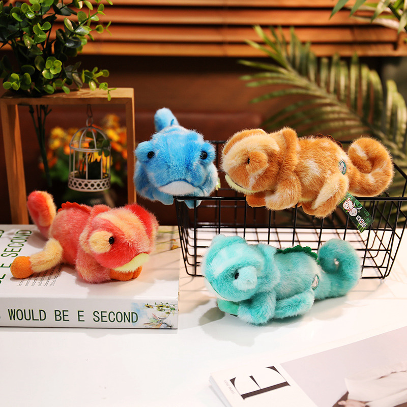 Magnetic chameleon cute plush toy that can be held in hand, plush toy, festival gift for girls