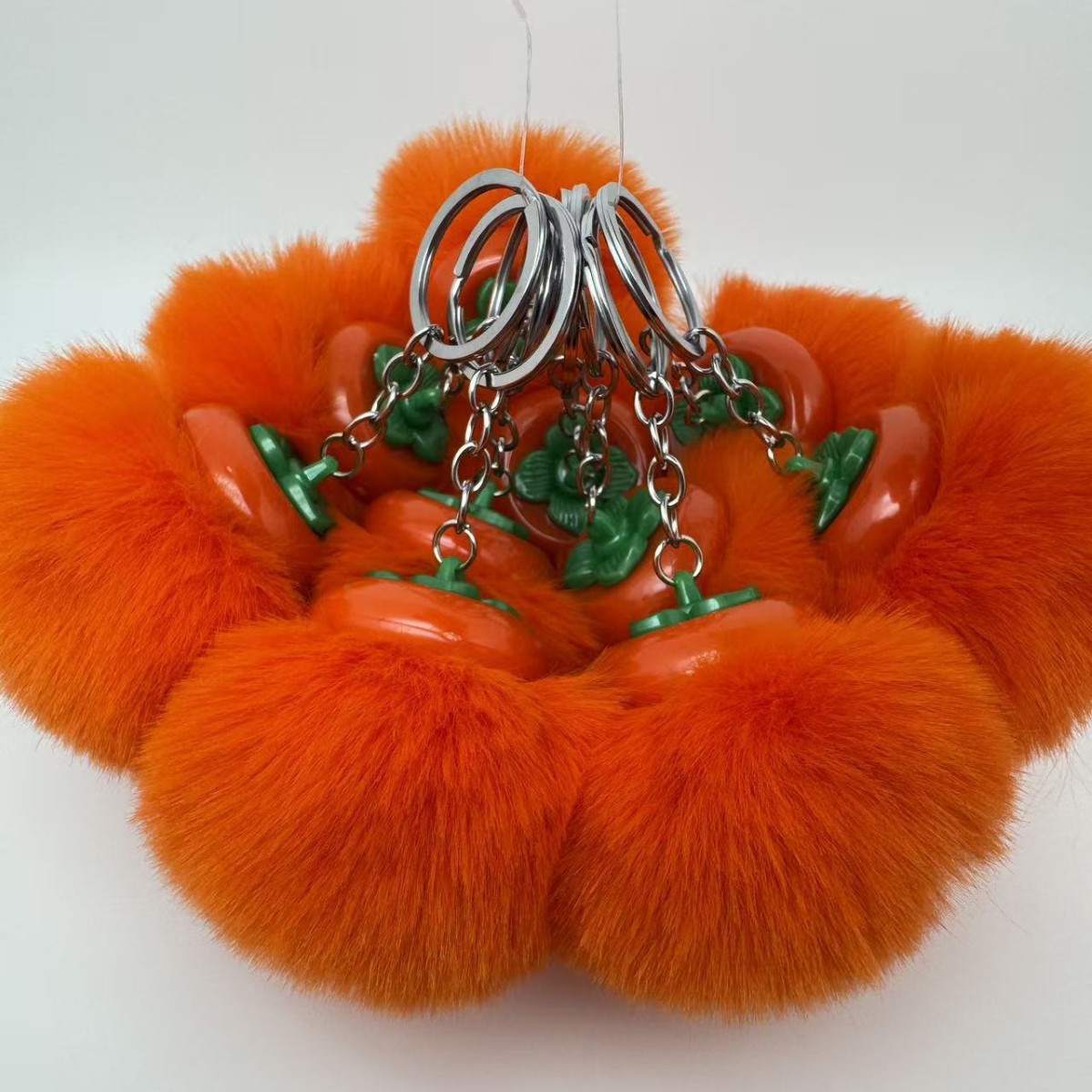 隔热垫创意风车/毛线编织花朵/Pu马包吊饰/针织立体玫瑰/圣诞工艺笔产品图